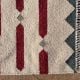 Handmade Cotton Red Modern Dhurrie For Living Room
